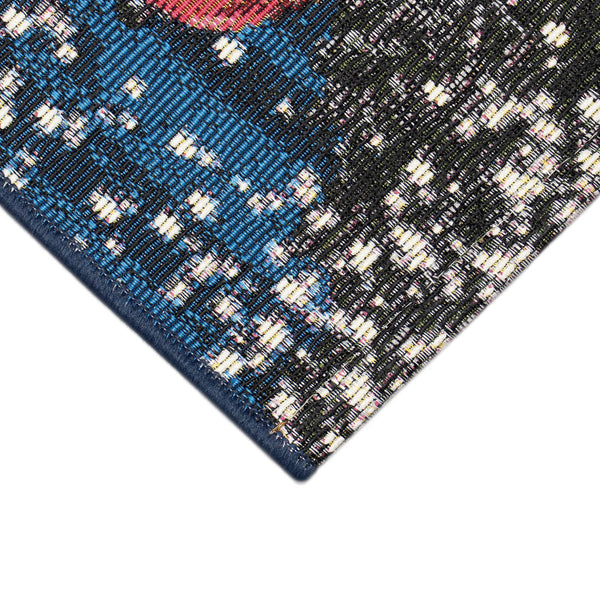 Trans Ocean Liora Manne Esencia Whimsical Truck Holiday Mat - Cheerful Snowman Design For Indoor & Outdoor Use Navy Polypropylene,Polyester Ecn34965547