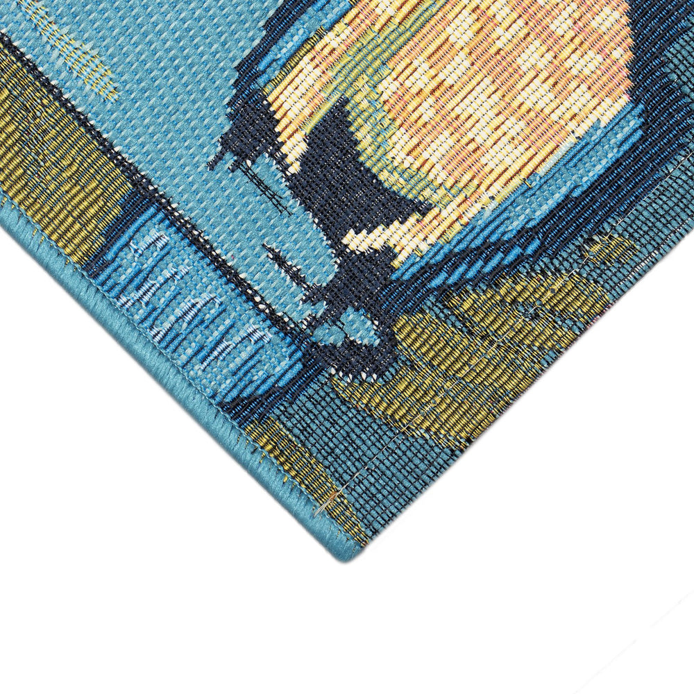 Trans Ocean Liora Esencia Indoor/Outdoor Non-slip Mat With Whimsical Summer Signs For Beach Vibes And Fun Multi Polypropylene,Polyester Ecn34966144