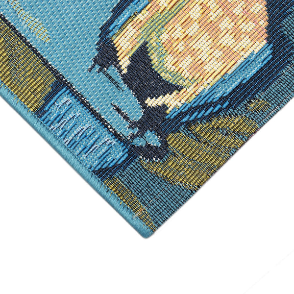 Trans Ocean Liora Esencia Indoor/Outdoor Non-slip Mat With Whimsical Summer Signs For Beach Vibes And Fun Multi Polypropylene,Polyester Ecnr5966144