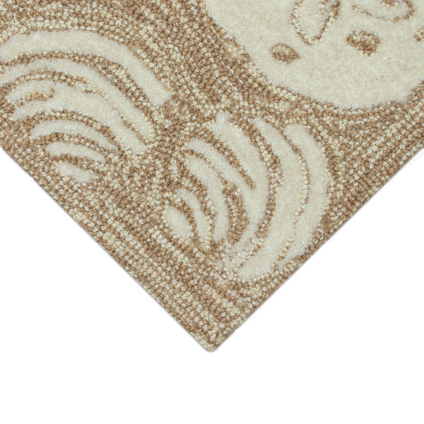 Trans Ocean Liora Manne Frontporch Shell Toss Indoor/Outdoor Pillow - Coastal Chic Accent For Any Space Natural Polyester,Acrylic Ftp34140822