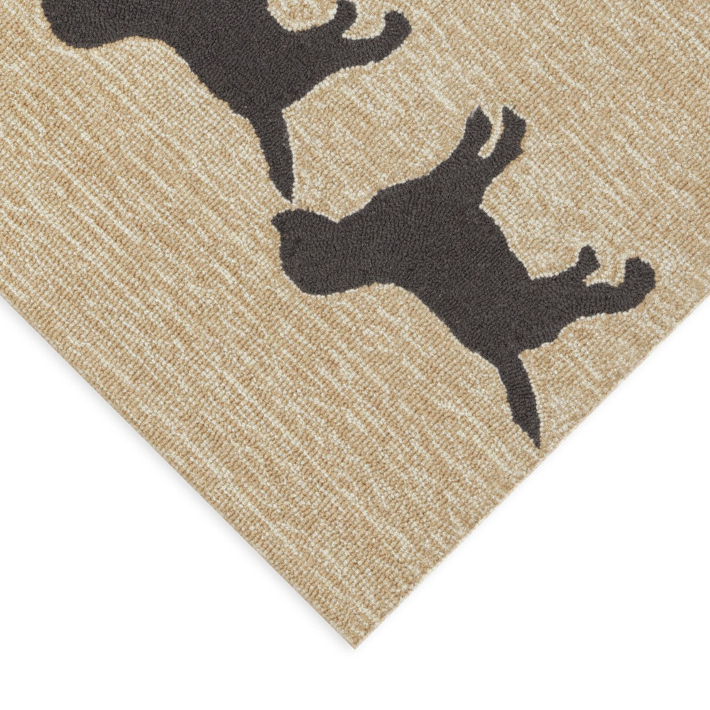 Trans Ocean Liora Manne Frontporch Doggies Indoor/Outdoor Decorative Mat For Pet Lovers - Stylish & Durable Natural Polyester,Acrylic Ftp46146748
