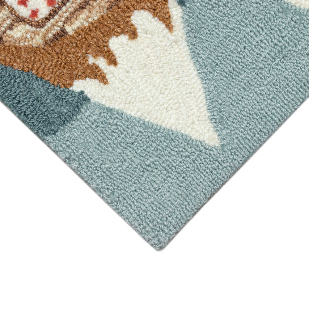Trans Ocean Liora Manne Frontporch Camping Dog Indoor/Outdoor Mat, Whimsical Rug For Pet Lovers And Decor Green Polyester,Acrylic Ftp34146906