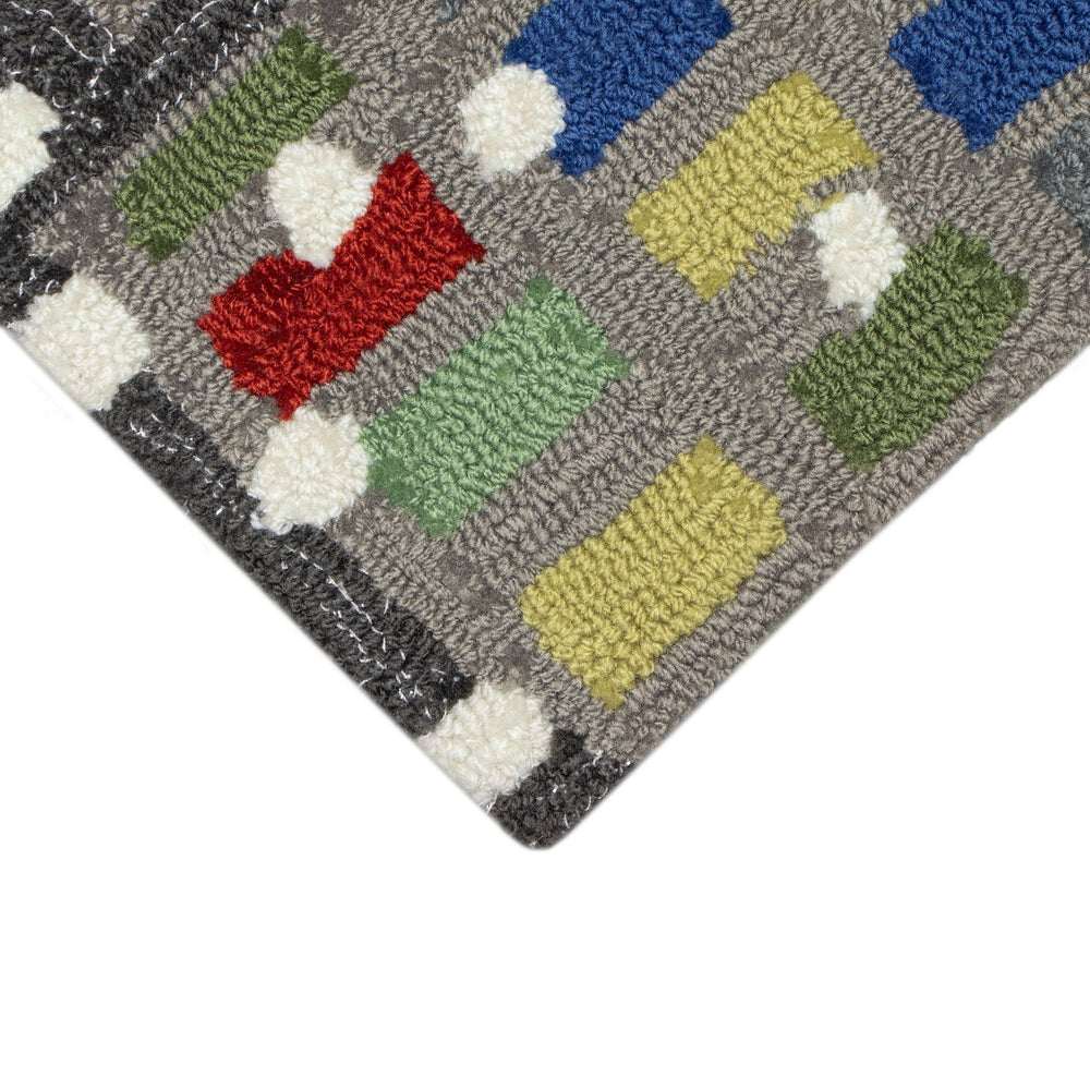 Trans Ocean Liora Manne Frontporch Holiday Ice Dogs Indoor/Outdoor Rug - Whimsical Winter Pet Decor Delight Multi Polyester,Acrylic Ftp34152644