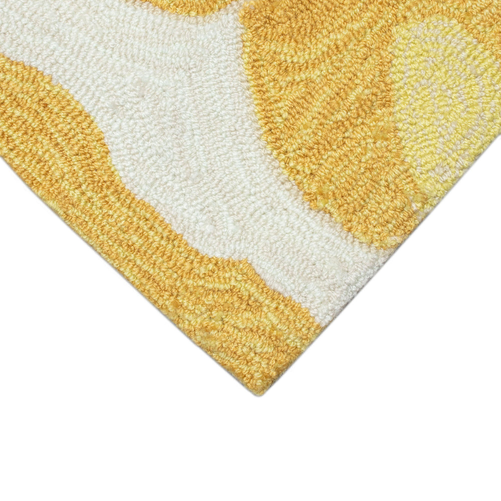 Trans Ocean Liora Manne Frontporch Lemon Slice Indoor/Outdoor Mat – Whimsical, Durable Rug For Any Space Yellow Polyester,Acrylic Ftpd3155609