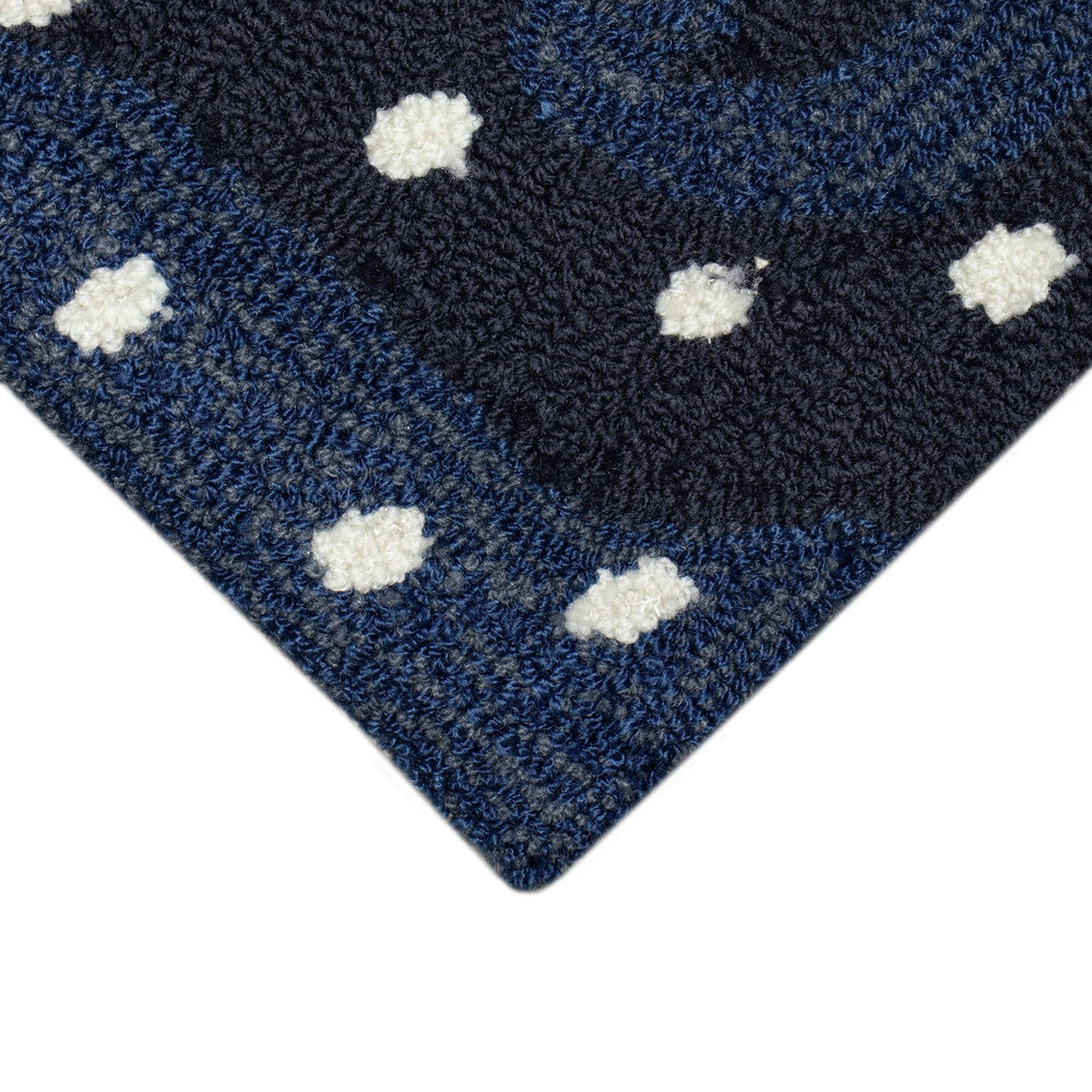 Trans Ocean Liora Manne Frontporch Christmas Tree Indoor/Outdoor Pillow - Vibrant Winter Scene Accent Decor Navy Polyester,Acrylic Ftp34184447