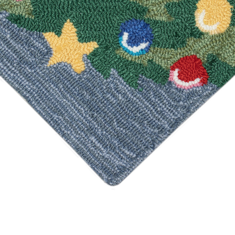 Trans Ocean Liora Manne Coastal Christmas Indoor/Outdoor Rug - Whimsical Reindeer Scene For Festive Décor Multi Polyester,Acrylic Ftp23185444