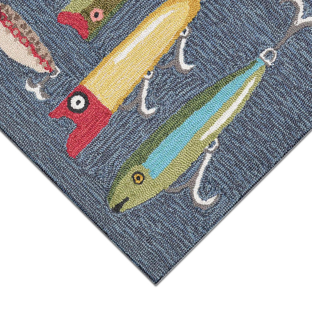 Trans Ocean Liora Manne Frontporch Hand-tufted Indoor/Outdoor Rug - Stylish Sports-themed Mat For Cabins Grey Polyester,Acrylic Ftpr5242047