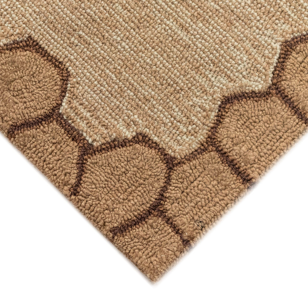 Trans Ocean Liora Honeycomb Bee Indoor/Outdoor Area Rug - Playful Geometric Accent For Nature Lovers' Decor Natural Polyester,Acrylic Ftp46243212
