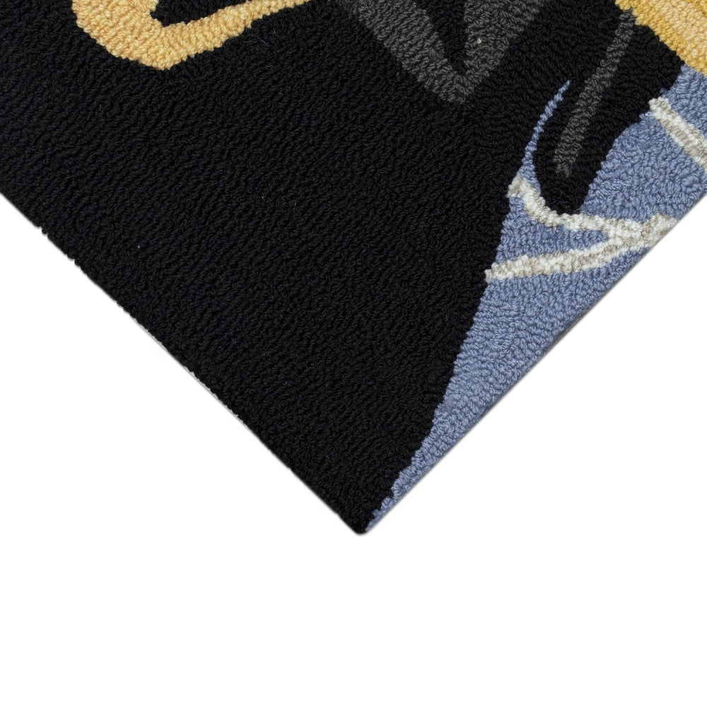 Trans Ocean Liora Manne Arrf Ye Mateys Indoor/Outdoor Decorative Mat With Nautical Dog Design For Any Space Blue Polyester,Acrylic Ftp12433004