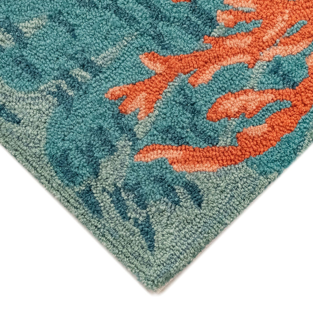 Trans Ocean Liora Manne Frontporch Octopus Indoor/Outdoor Mat - Vibrant Coastal Decor For Home & Garden Blue Polyester,Acrylic Ftpr5453104