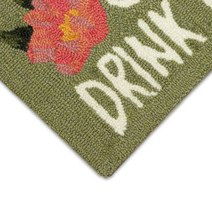Trans Ocean Liora Manne Frontporch Happy Drinks Indoor/Outdoor Mat - Whimsical Area Rug For Fun Spaces Green Polyester,Acrylic Ftp23457306