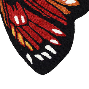 Trans Ocean Liora Manne Frontporch Monarch Indoor/Outdoor Area Rug - Stunning Butterfly Design For Any Space Orange Polyester,Acrylic Ftpf3459617