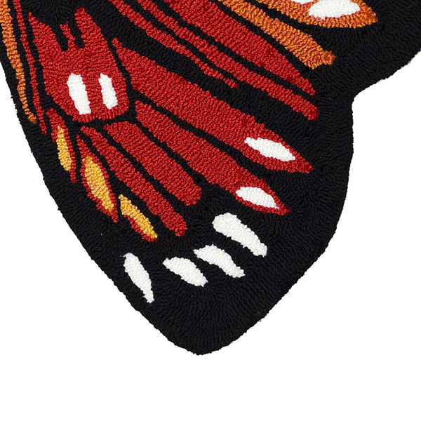 Trans Ocean Liora Manne Frontporch Monarch Indoor/Outdoor Area Rug - Stunning Butterfly Design For Any Space Orange Polyester,Acrylic Ftpf3459617