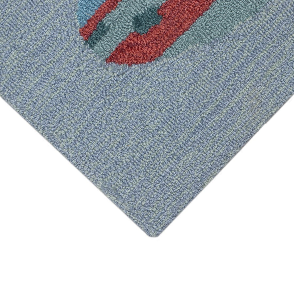 Trans Ocean Liora Manne Frontporch Fishes Indoor/Outdoor Rug - Vibrant Coastal Design For Home Decor Enthusiasts Blue Polyester,Acrylic Ftp23462404