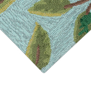 Trans Ocean Liora Manne Frontporch Indoor/Outdoor Rug - Charming Birds On Branch Design For Any Space Blue Polyester,Acrylic Ftp23467103