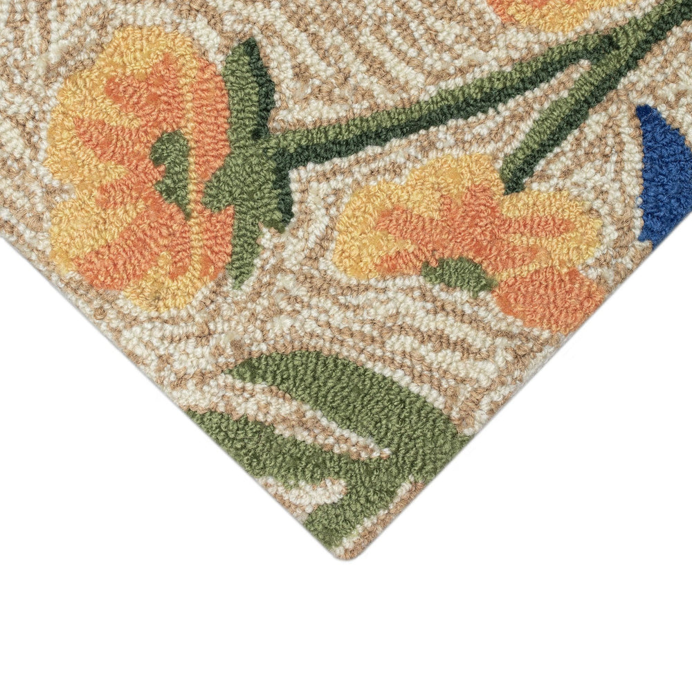 Trans Ocean Liora Manne Frontporch Floral Dragonfly Area Rug – Vibrant Indoor/Outdoor Decor For Any Space Multi Polyester,Acrylic Ftp23467544