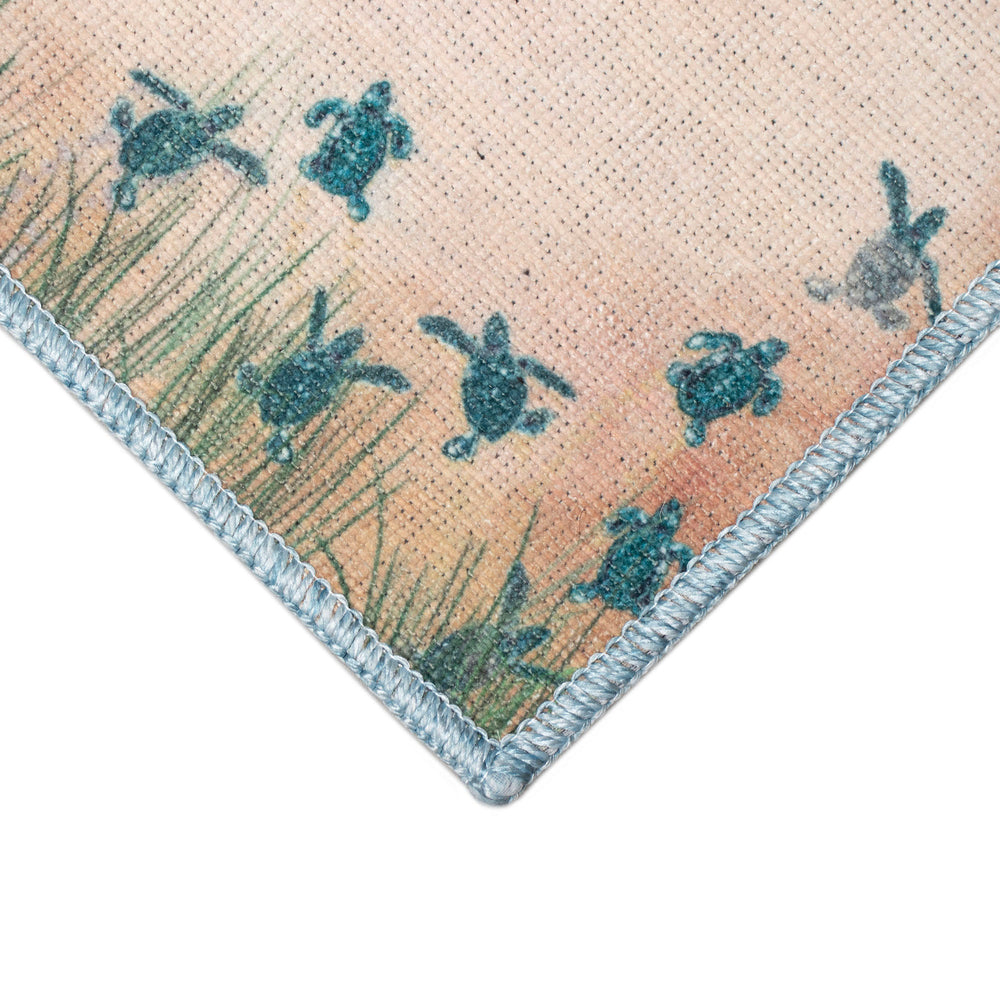 Trans Ocean Liora Manne Impressions Seaturtle Beach Indoor Mat - Charming Coastal Decor For Any Space Natural Polyester Ipr23293512