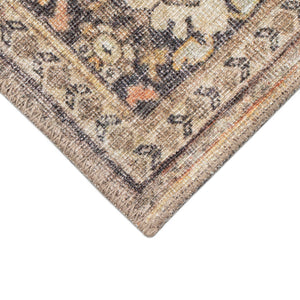 Trans Ocean Liora Manne Inspirations Sarouk Indoor Area Rug – Elegant Floral Medallion Design For Any Space Orange Polyester Isp80111537