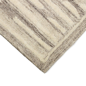 Trans Ocean Liora Manne Madison Shadow Area Rug 2' X 7'6" - Hand Tufted Wool With Stylish Transitional Stripes Natural Wool Mair8956012