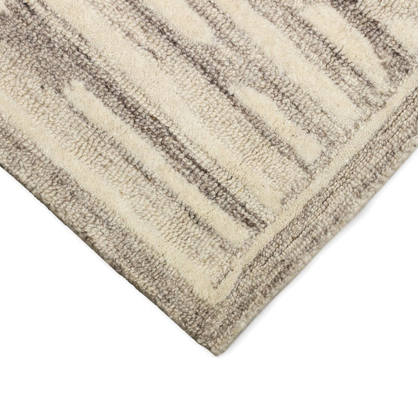Trans Ocean Liora Manne Madison Shadow Area Rug 2' X 7'6" - Hand Tufted Wool With Stylish Transitional Stripes Natural Wool Mair8956012
