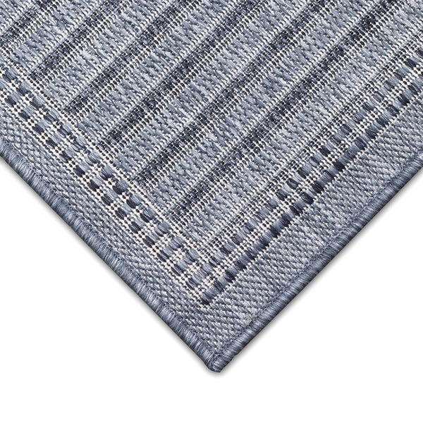 Trans Ocean Liora Manne Malibu Indoor/Outdoor Area Rug - Stylish Geometric Design For Any Space, Versatile Use Navy Polypropylene,Polyester Maus8822333