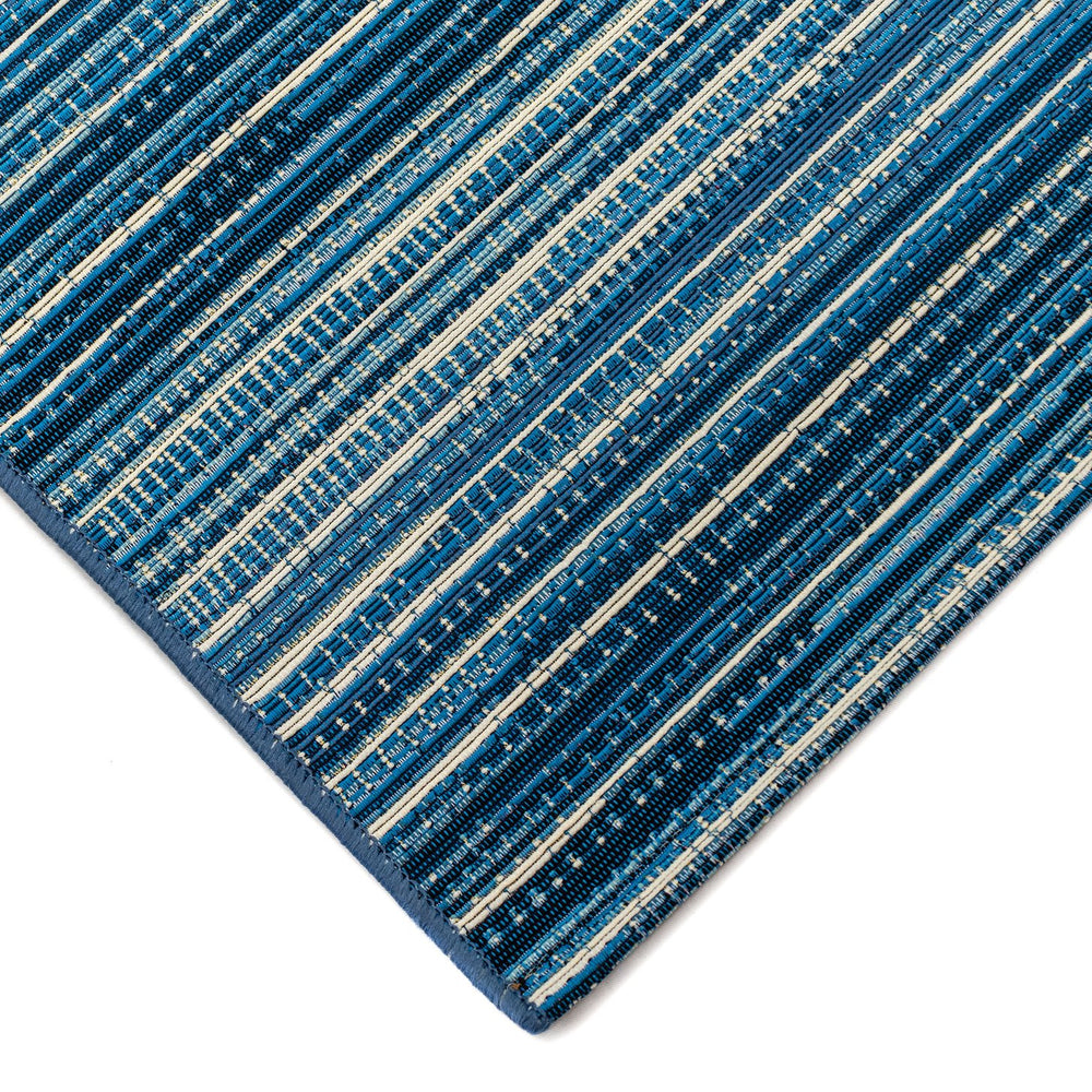 Trans Ocean Liora Manne Marina Stripes Area Rug - Stylish Indoor/Outdoor Geometric Design For Every Space Blue Polypropylene,Polyester Mna34805203