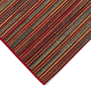 Trans Ocean Liora Manne Marina Stripes Area Rug - Stylish Indoor/Outdoor Geometric Design For Every Space Red Polypropylene,Polyester Mnar8805217
