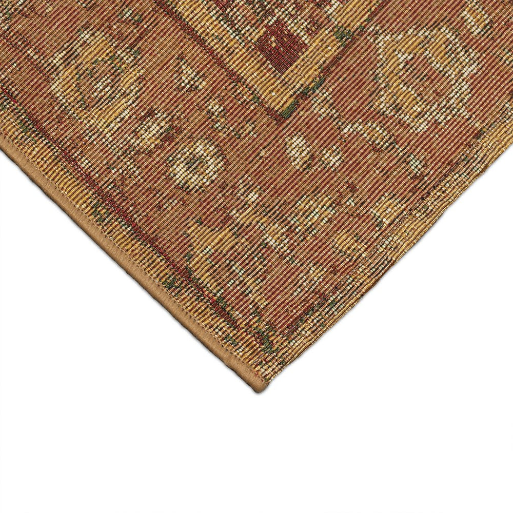 Trans Ocean Liora Manne Marina Area Rug - Colorful Transitional Medallion Design For Indoor And Outdoor Spaces Orange Polypropylene,Polyester Mna80808617