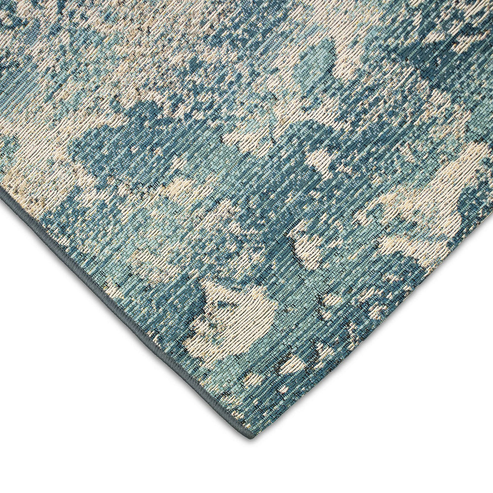 Trans Ocean Liora Manne Marina Stormy Indoor/Outdoor Area Rug - Coastal Graphic Design For Modern Spaces Blue Polypropylene,Polyester Mna45810003