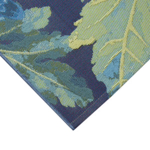 Trans Ocean Liora Manne Marina Mum Indoor/Outdoor Area Rug - Vibrant Floral Design For Style And Comfort Blue Polypropylene,Polyester Mna58818303