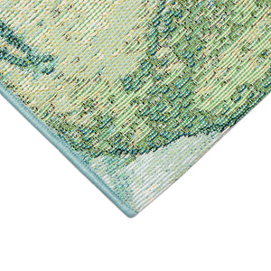 Trans Ocean Liora Manne Marina Botanical Indoor/Outdoor Area Rug - Vibrant Lotus Design For Fresh Spaces Green Polypropylene,Polyester Mna69818906