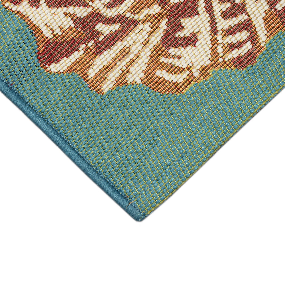Trans Ocean Liora Manne Marina Starfish Song Indoor/Outdoor Area Rug - Vibrant Coastal Decor For Any Space Blue Polypropylene,Polyester Mna69820404