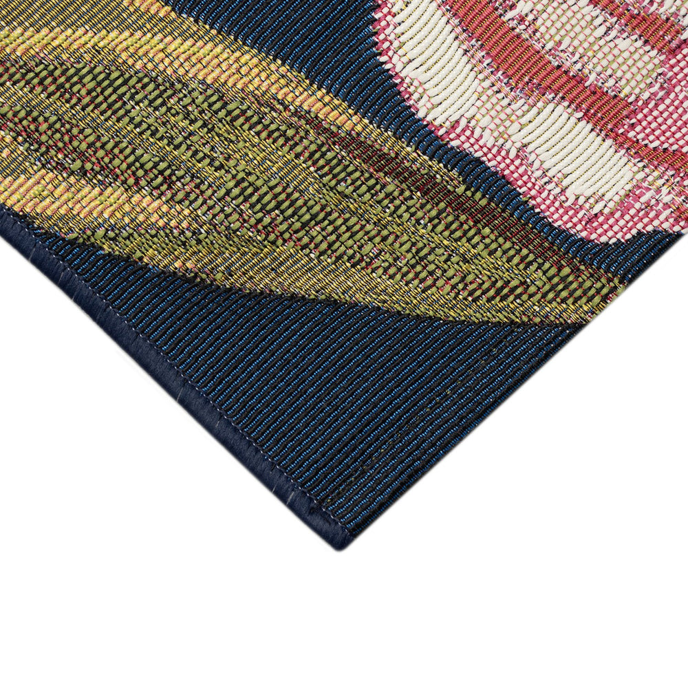 Trans Ocean Liora Manne Marina Botanical Floral Area Rug - Stylish Indoor/Outdoor Decor For Any Space Navy Polypropylene,Polyester Mnar8824033