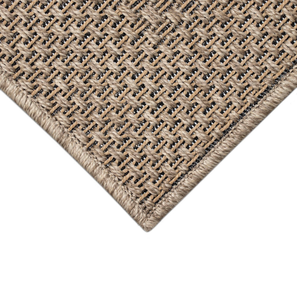 Trans Ocean Liora Manne Monaco Multi Border Area Rug - Stylish Indoor/Outdoor Design For Elegant Spaces Natural Polypropylene Moc69628012