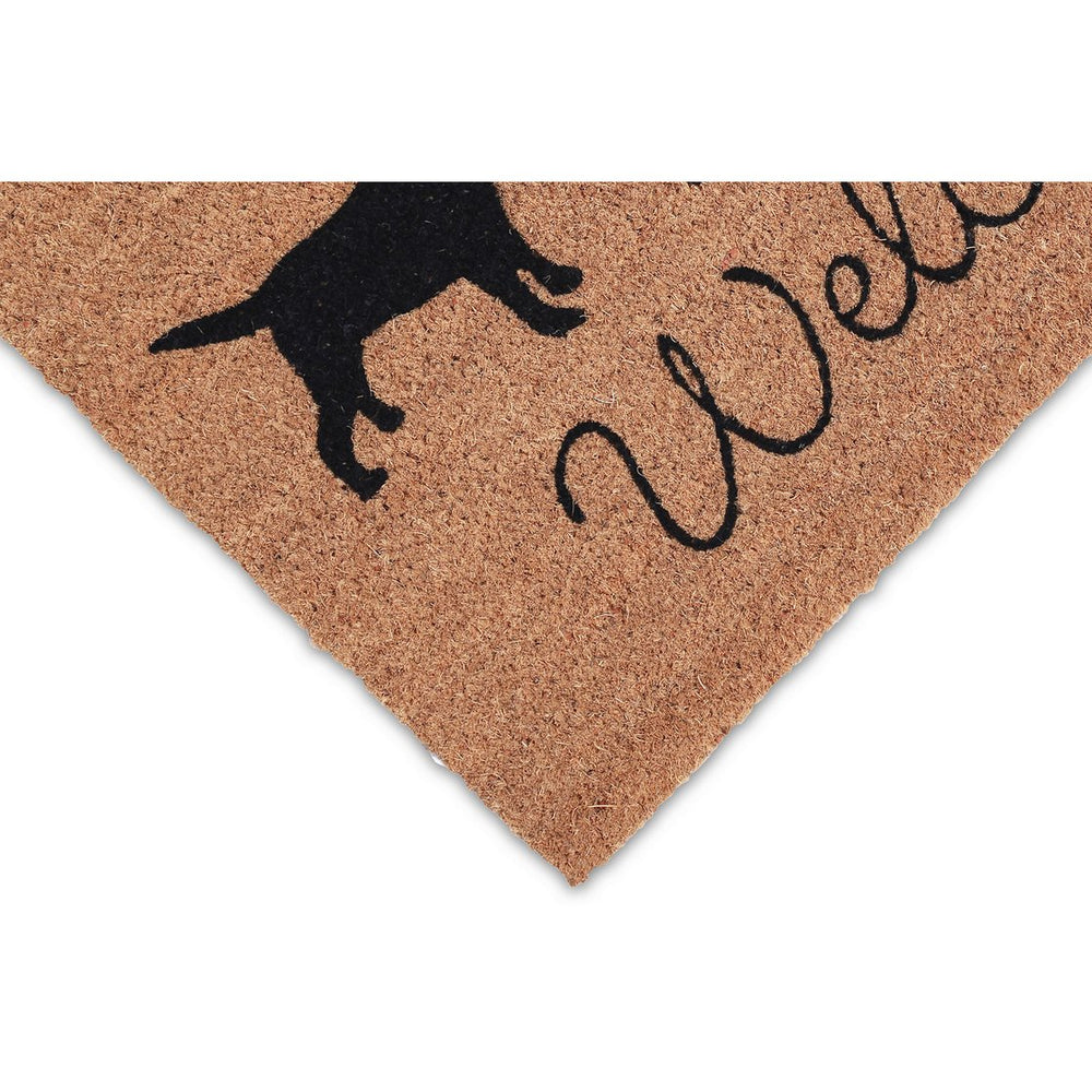 Trans Ocean Liora Manne Natura Three Dogs Holiday Outdoor Mat - Festive Welcome Decor For Pet Lovers 1'6"X2'6" Natural Coir Ntr12206712