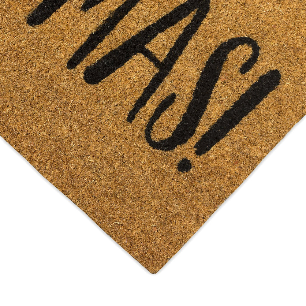 Trans Ocean Liora Manne Merry Christmas Santa Outdoor Mat - Festive 1'6" X 2'6" Coir Decor For Your Home Natural Coir Ntr12251412