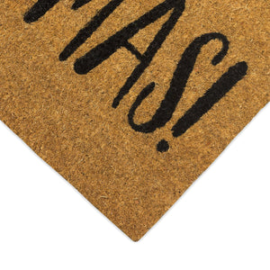 Trans Ocean Liora Manne Merry Christmas Santa Outdoor Mat - Festive 1'6" X 2'6" Coir Decor For Your Home Natural Coir Ntr12251412