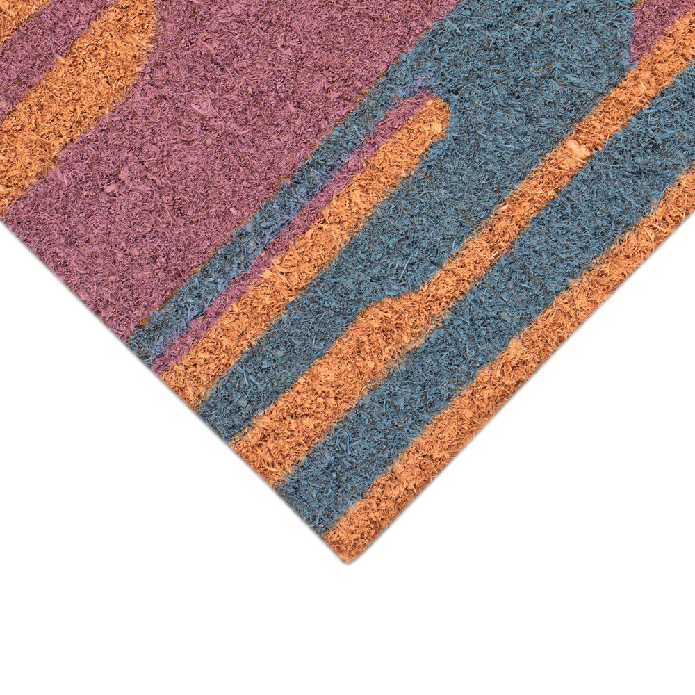 Trans Ocean Liora Manne Natura Sunset Outdoor Mat - Vibrant Twilight Scene With Tropical Trees For Your Space Multi Coir Ntr23254544