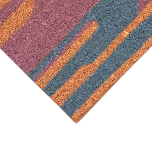 Trans Ocean Liora Manne Natura Sunset Outdoor Mat - Vibrant Twilight Scene With Tropical Trees For Your Space Multi Coir Ntr23254544