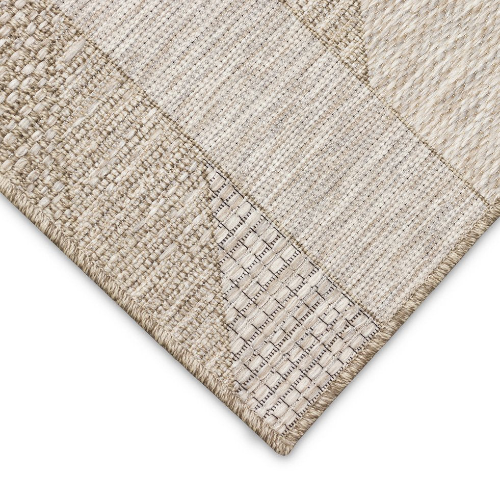 Trans Ocean Liora Manne Orly Angles Indoor/Outdoor Area Rug - Contemporary Geometric Design For Any Space Natural Polypropylene Oly45648212