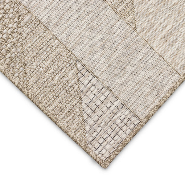 Trans Ocean Liora Manne Orly Angles Indoor/Outdoor Area Rug - Contemporary Geometric Design For Any Space Natural Polypropylene Olyr8648212