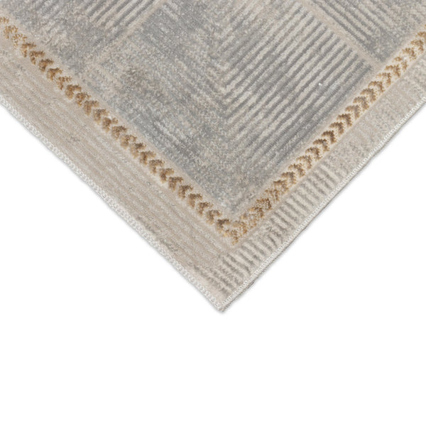Trans Ocean Liora Manne Rialto Maize Border Area Rug – Soft Transitional Design With High-low Texture & Shine Natural Polyester Ral45689512