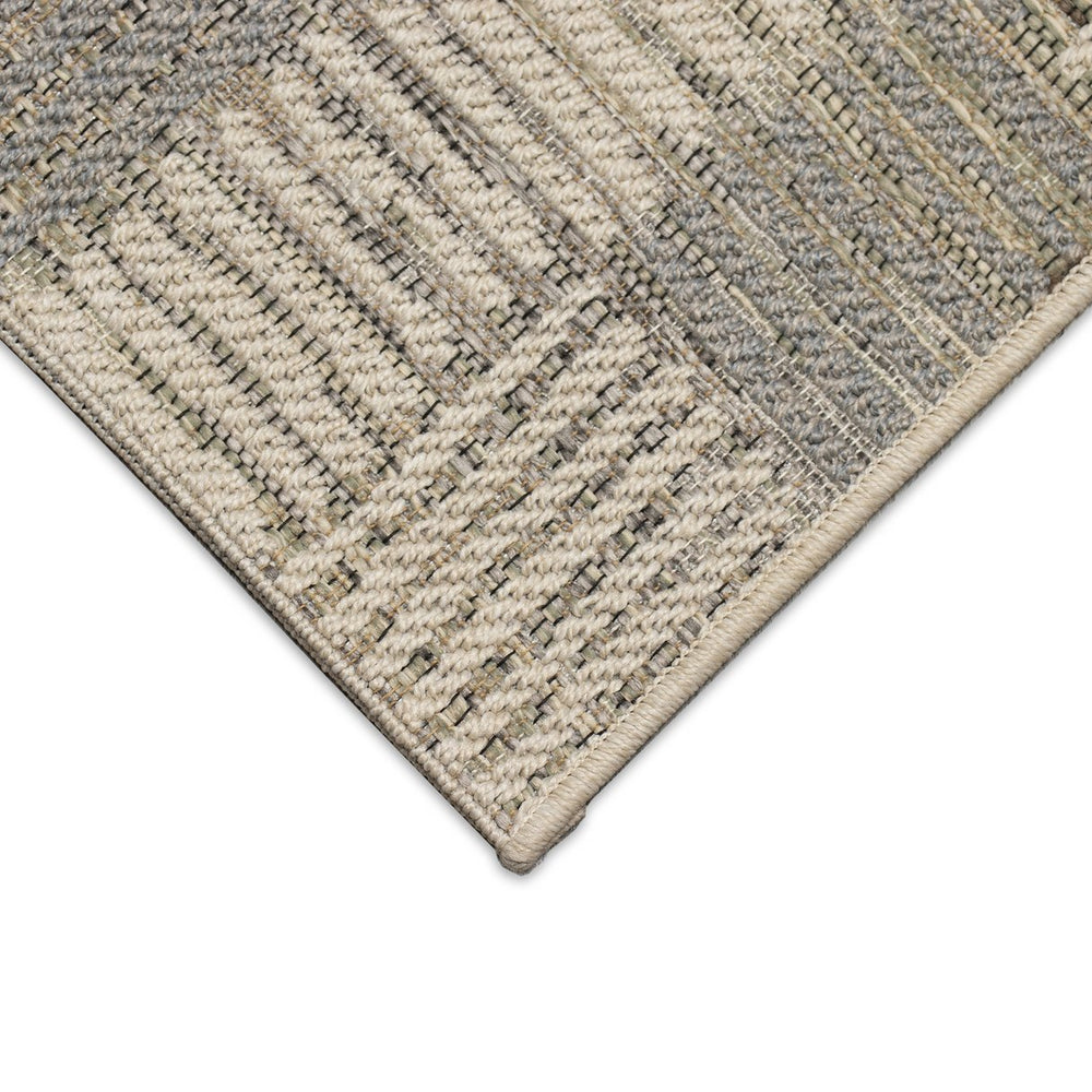 Trans Ocean Liora Manne Riviera Lines Area Rug - Contemporary Geometric Design For Indoor/Outdoor Spaces Natural Polypropylene Rvar8684512