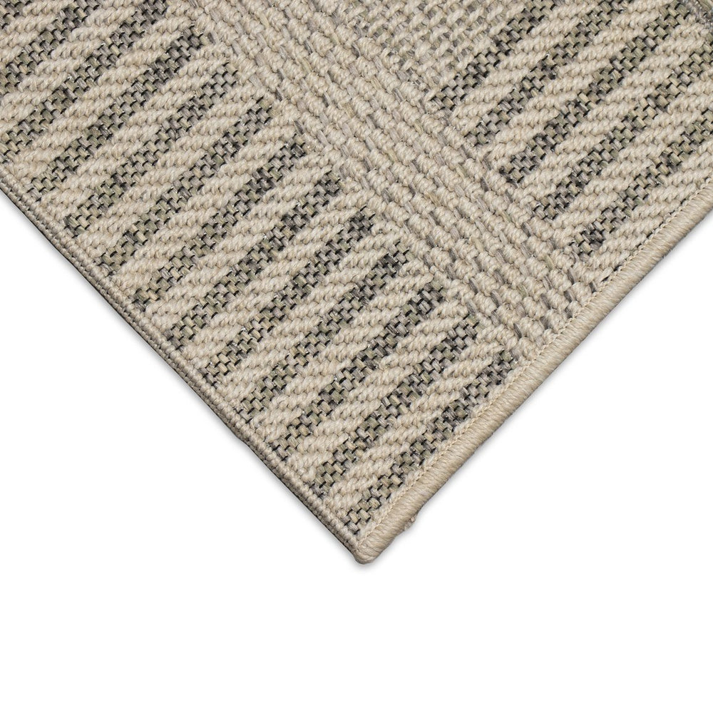 Trans Ocean Liora Manne Riviera Bands Indoor/Outdoor Area Rug - Stylish Geometric Design For Modern Spaces Natural Polypropylene Rva57684612