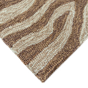 Trans Ocean Liora Manne Ravella Indoor/Outdoor Durable Zebra Print Area Rug - Stylish Addition To Any Space Brown Polypropylene,Acrylic Rvl23203319