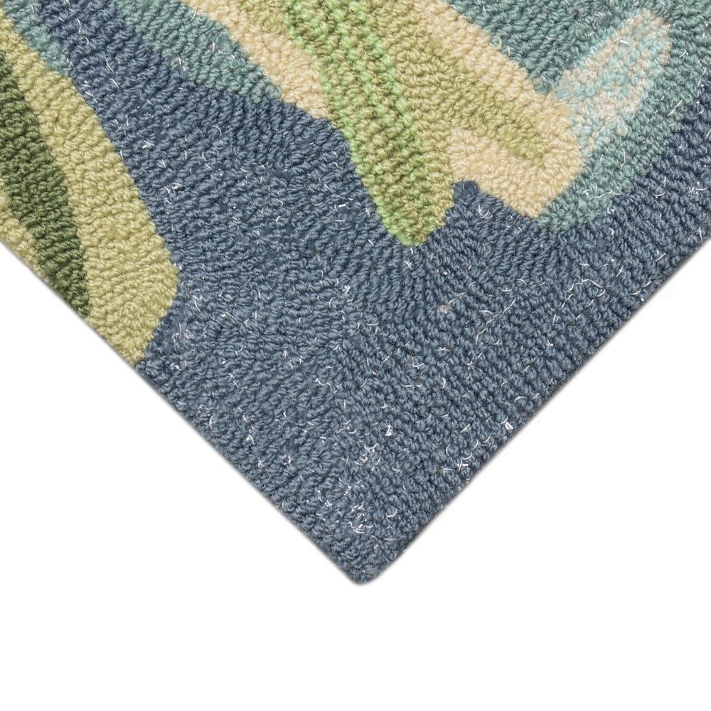 Trans Ocean Liora Manne Ravella Tropical Fish Area Rug – Vibrant Coastal Decor For Indoor And Outdoor Spaces Blue Polypropylene,Acrylic Rvl46225504