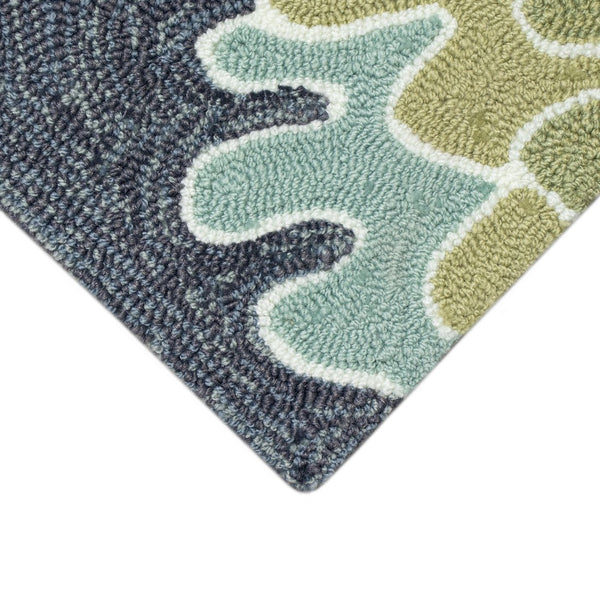 Trans Ocean Liora Manne Ravella Akumal Indoor/Outdoor Area Rug - Coastal Turtle Design For Vibrant Spaces Blue Polypropylene,Acrylic Rvl34225704