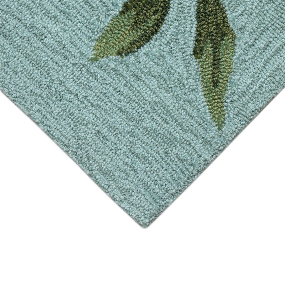 Trans Ocean Liora Manne Ravella Birds On Branches Indoor/Outdoor Area Rug - Whimsical Garden Decor Piece Blue Polypropylene,Acrylic Rvl46227004