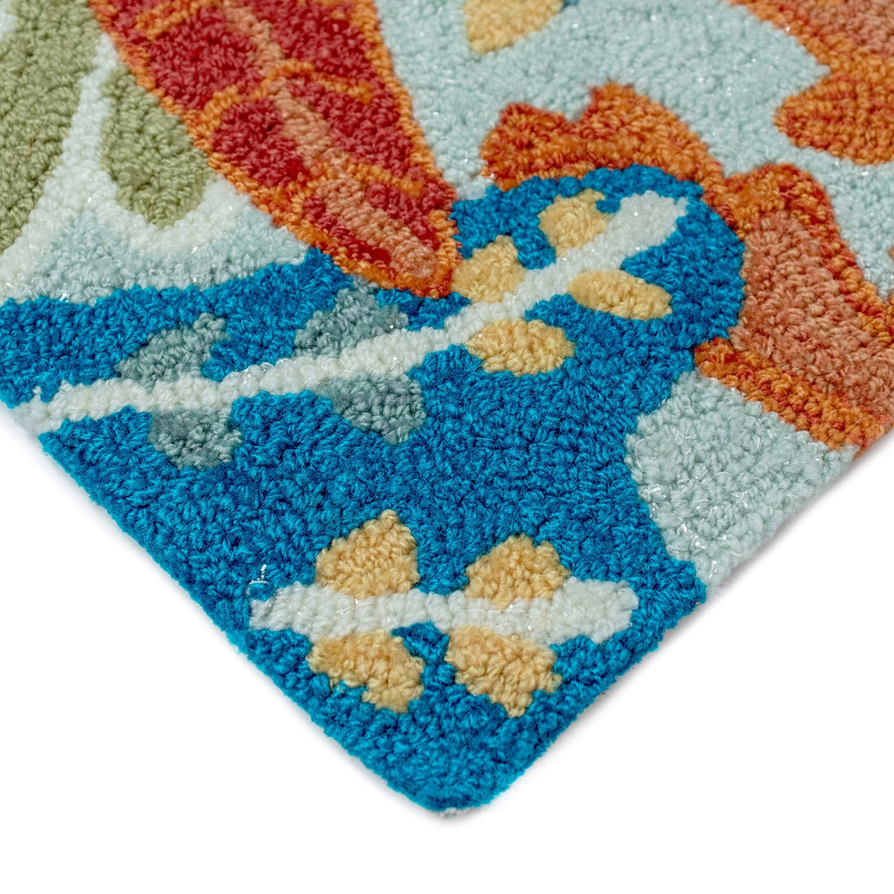 Trans Ocean Liora Manne Ravella Ocean View Hand-tufted Area Rug For Indoor/Outdoor Spaces - Stylish & Durable Blue Polypropylene,Acrylic Rvl23227503