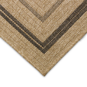 Trans Ocean Liora Manne Sahara Multi Border Indoor/Outdoor Area Rug - Stylish Geometric Design For Any Space Natural Polypropylene,Polyester Sah57718512